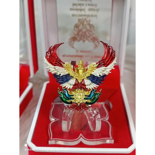 Garuda of Supreme Power – “Maha-Amnaj 2” Edition (100-Year Blessing)  Sacred Silver-Gilded Amulet from Luang Pho Phat 9