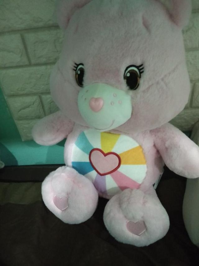 ตุ๊กตา care bears สีชมพูตัวใหญ่ รูปที่ 2