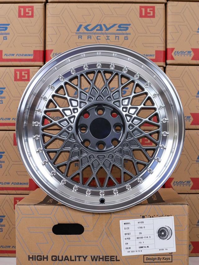 ล้อใหม่17×8 ใส่ได้5/1005/114.3 4/100 /1114.3ออฟ