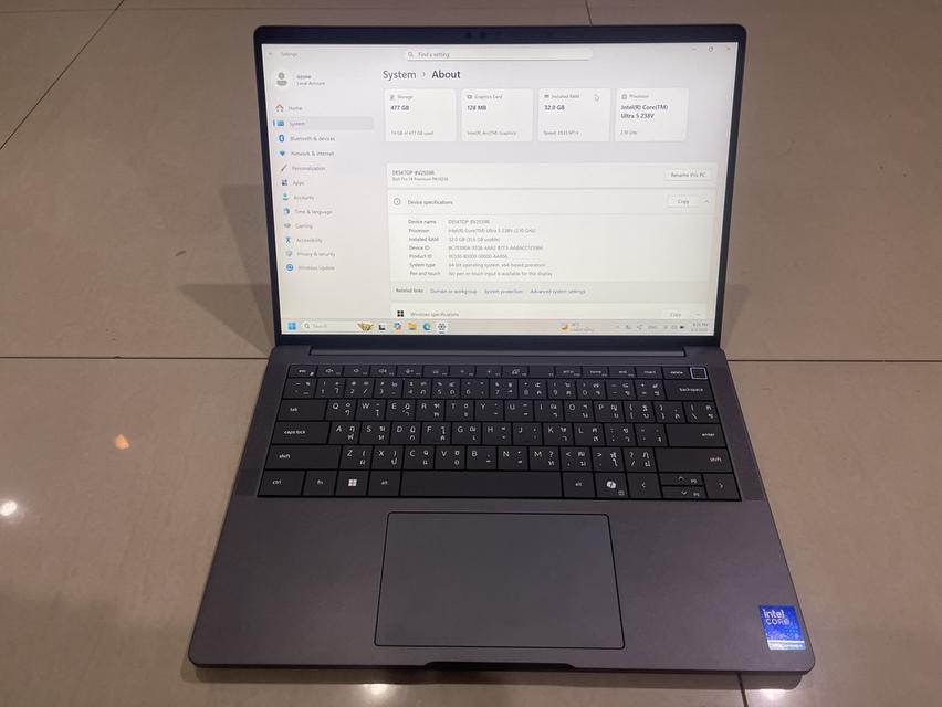 DELL Pro 14 Premium PA14250 Intel Core Ultra 5 238V vPro (40 TOPS NPU, 8 cores, up to 4.7 GHz) with 32GB Memory NPU support to Copilot+ PC 32 GB: รูปที่ 2