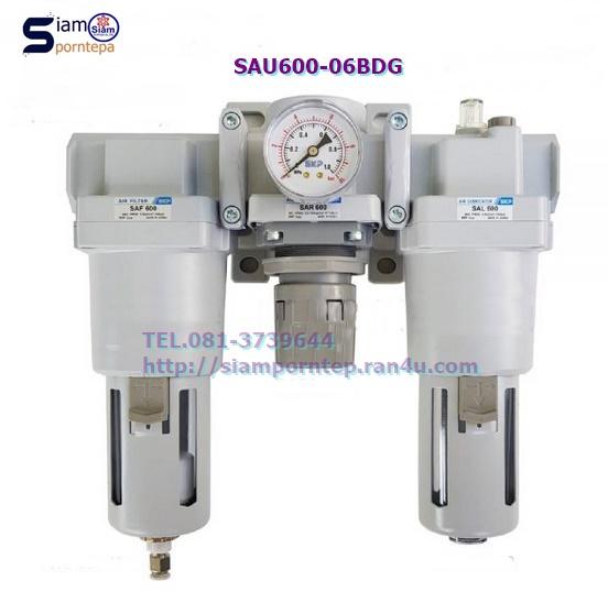 SAU600-06BG SKP Filter regulator 3 unit size 3/4" manaul ปรับมือ pressure0-10bar(kg/cm2) 150psi เกาหลี 1
