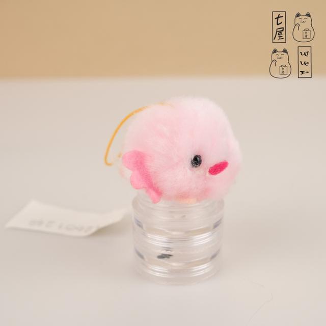 พวงกุญแจ ตุ๊กตา ต้าวอูปาป้า。แอกโซลอเติล。ขนฟู 🐙 Axolotl Fuwapon Fluffy Keychain Charm Tiny 5 cm ✅ AMUSE・Manmaru Wooper-looper Fuwapon ❄️✨ รูปที่ 5