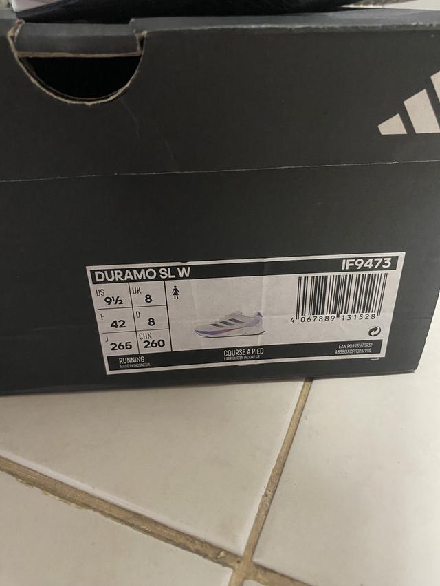 💰ราคา 1,890 รวมส่งฟรี 📦  ขาย Adidas Duramo SL มือ 2 แท้💯✅  🔺UK 8 | EU 42 | US 9.5 สีขาวเมฆ ☁️🤍 🔺สภาพดี พื้นเดิม ใส่วิ่งแค่ 2 ครั้ง  สอบถามเพิ่มเ 3