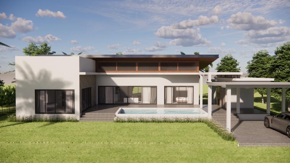 FOR SALE Modern Tropical Pool Villas  Koh Samui Thailand Under Construction  Site Visit Available 8