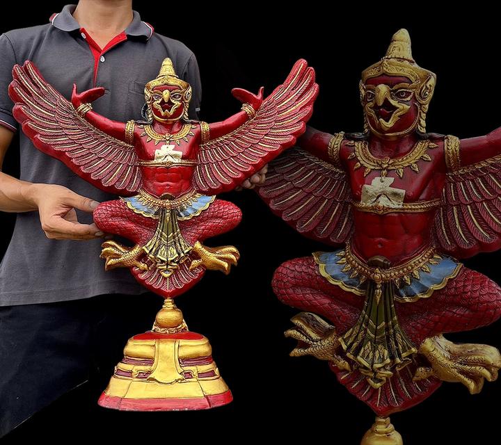 พญาครุฑมหาอำนาจ ครุฑตั้งบูชา พญาครุฑองค์ใหญ่ ขนาด50ซม