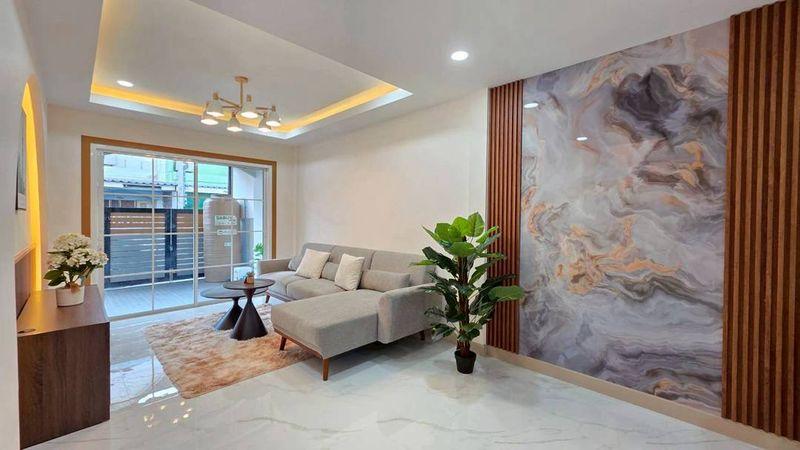 หมู่บ้านบัวทองธานีพาร์ควิลล์1  ซอยกรมที่ดินบางบัวทองทาวน์เฮาส์ 2 ชั้น ตกแต่งใหม่พร้อมอยู่  ทำเลดี พร้อมของแถมอีกหลายรายการ 6