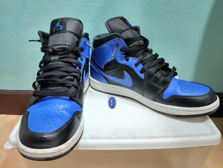 Air jordan 1 mid สีน้ำเงิน มือสอง รูปที่ 6