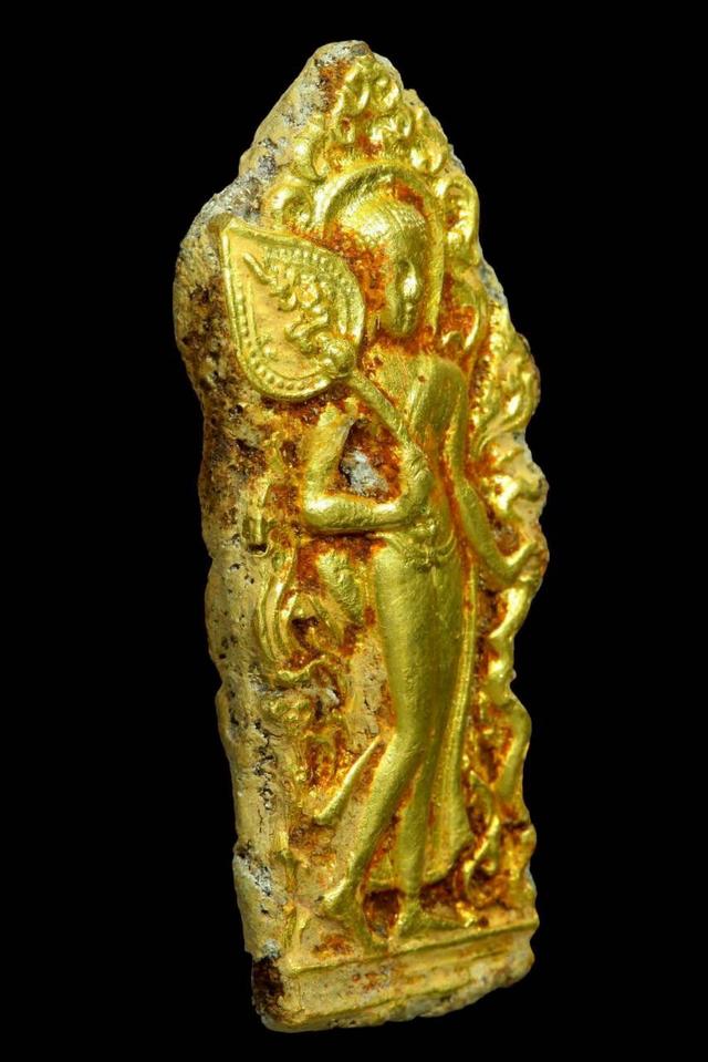 พระพุทธปางลีลาเนื้อว่านหน้าทอง รูปที่ 2