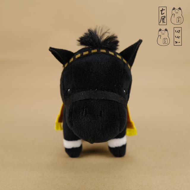 พวงกุญแจ ตุ๊กตา ม้าอ้วน เอชิน แฟลช 🏇 No.1 Eishin Flash・SK Japan・Thoroughbred Collection・Vol.2・Horse Racing Keychain・ปุจิมัสคอต 2 ~ Mascot・13 cm 🖤