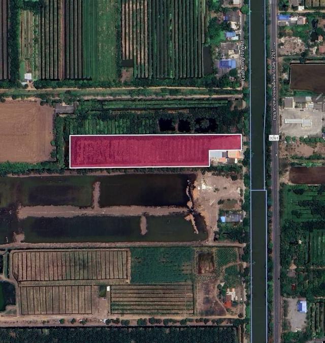 ที่ดิน 10 ไร่ 2 งาน 90 ตารางวา หนองเสือ ปทุมธานี ติดถนนเลียบคลอง10ฝั่งตะวันตก 7