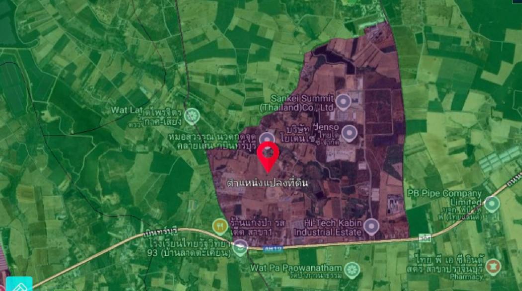 ขาย ที่ดิน 37-0-12 ไร่ ติดนิคม Hi-Tech กบินทร์บุรี ปราจีนบุรี 4