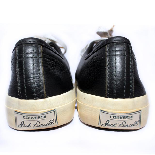 CONVERSE รองเท้าผ้าใบมือสอง Jack Purcell สีดำ หนัง สภาพสวยๆชิคๆ จัดส่งฟรี!!! เก็บปลายทาง 6
