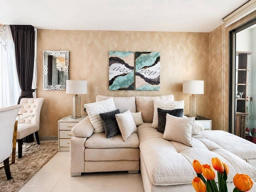 For Sale — 1-Bedroom Condo at Riviera Jomtien  Unit size: 50 sq.m.• Floor: 27• High-floor unit• Spacious layout Ready for viewing 7