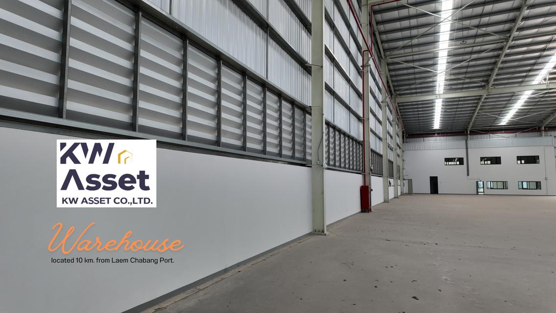 ให้เช่าโกดัง จำนวนมาก คลังสินค้า NEW! ใกล้ท่าเรือแหลมฉบัง 10 km. 7