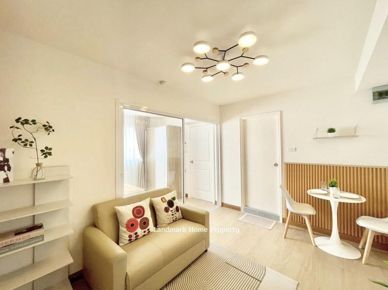 LM25-0164 ขายห้องชุด ลุมพินี เซ็นเตอร์ แฮปปี้แลนด์ นวมินทร์ รีโนเวทใหม่ พร้อมเฟอร์ ขนาด 27.57 ตรม 1นอน 1น้ำ ใกล้เดอะมอลล 4