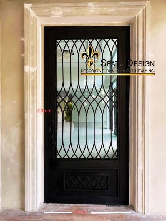 ประตูเหล็ก บานเดี่ยว ขนาด80x220cm รุ่นwave classic ในชุดประกอบด้วยอุปกรณ์ล็อคมือจับสามารถติดตั้งได้ทันที รวดเร็วฉับไว บริการส่งฟรี