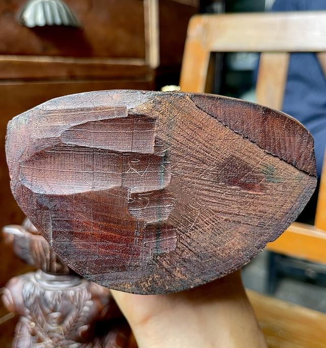 หนุมานไม้สักแกะสลัก หลวงพ่อดิ่ง วัดบางวัว หนุมานไม้โบราณ 9