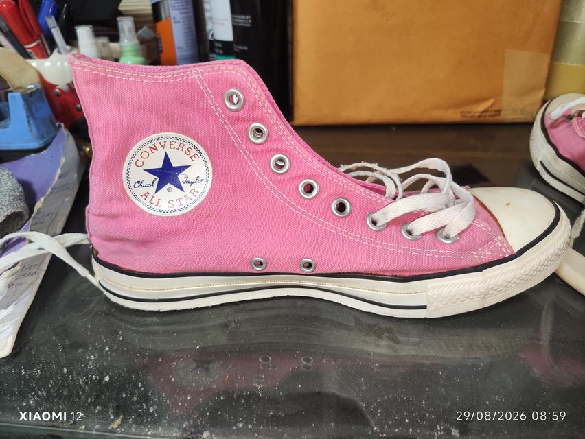 รองเท้า Converse แท้ รุ่นChuck Taylor All Star High(สีชมพู Pink Fuchsia) ผลิตในปี2014 (ขนาด Man 7.5/Women9.5/26cm/EUR41) ไซส์7.5 รูปที่ 14