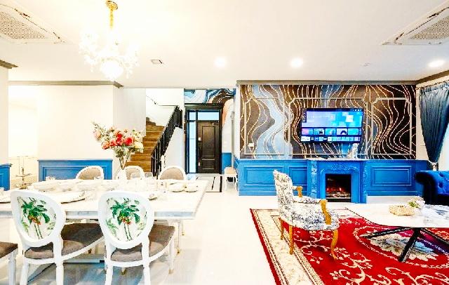 รร.นานาชาติแอสคอต 800 ม. นันทวัน พระราม 9 กรุงเทพกรีฑาตัดใหม่ ให้เช่าบ้านมุมหรูหรา 2 ชั้น 106 ตร.วา. 302 ตร.ม.4 นอน 5 น้