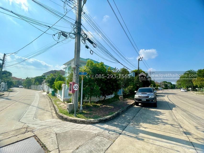 ขายบ้านเดี่ยว 2 ชั้น หมู่บ้านลัดดารมย์ ไทรม้า รัตนาธิเบศร์ บ้านหลังมุม พื้นที่ 89 ตารางวา ขาย 10.8 ล้านบาท โครงการใหญ่ ติด MRT สถานีไทรม้า 9