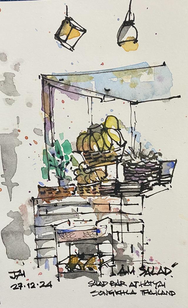 ภาพวาดภาพวาดสีน้ำน้ำ