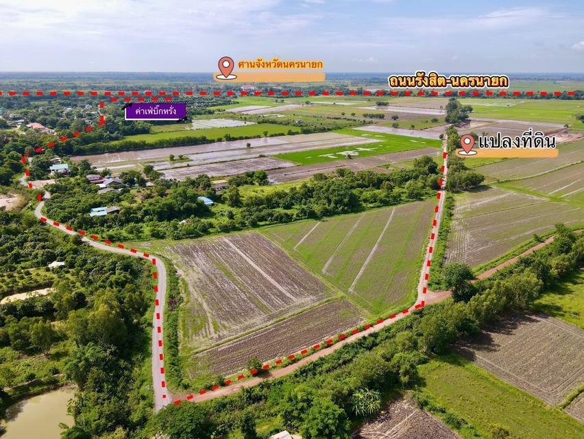 ที่ดินบ้านสวนวิวทุ่งนา ใกล้ถนนรังสิต–นครนายก เพียง 1 กม. เหลือ 2 แปลงสุดท้าย 3