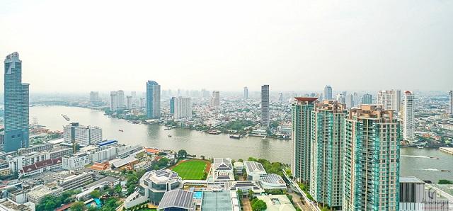 เครื่องใช้ไฟฟ้าครบ BTS สะพานตากสิน 1กม. ให้เช่า คอนโด 46ตร.ม. Rhythm Charoenkrung Pavilion ชั้นที่23 รร.นานาชาติโชรส์เบอ 6