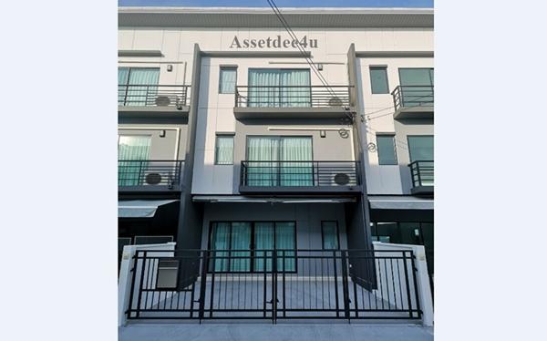 AT587 ให้เช่าทาวน์โฮม 3 ชั้น บ้านกลางเมือง ราชพฤกษ์-รัตนาธิเบศร์ ใกล้MRTรถไฟฟ้าสายสีม่วง สถานีบางรักใหญ่ จดบริษัทได้ 1