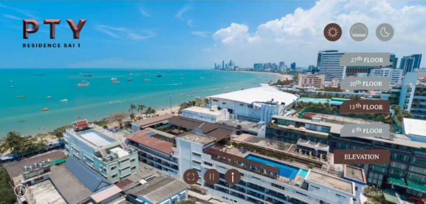 CM04401 ขายดาวน์ คอนโด พีทีวาย เรสซิเดนซ์ สาย 1 PTY Residence Sai 1 คอนโดมิเนียม ถ.เลียบชายหาด พัทยาสาย 1 1