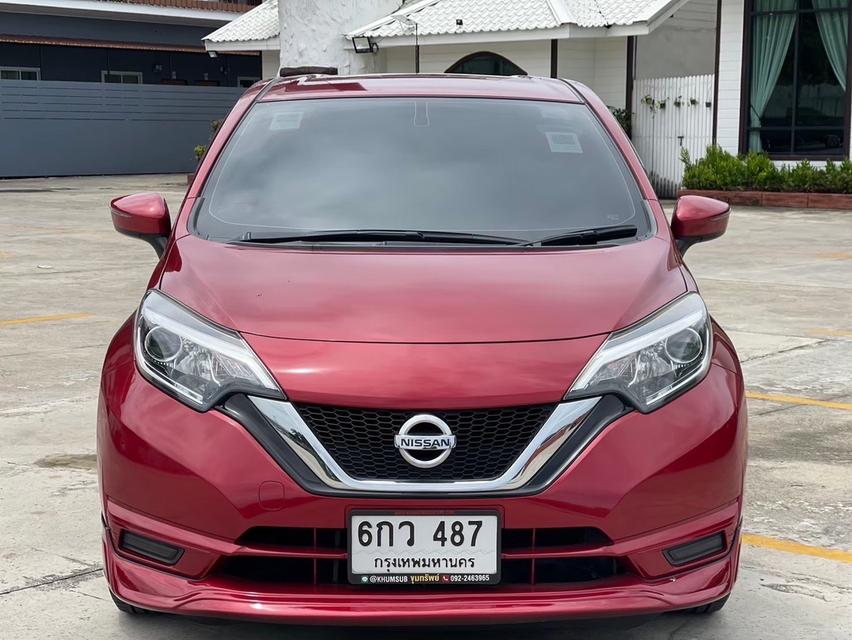 Nissan Note 1.2V ปี 2017 AT สีแดง รูปที่ 2