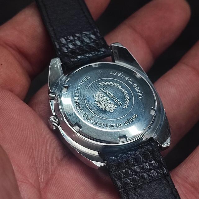 Orient automatic blue dialสองหน้าต่าง