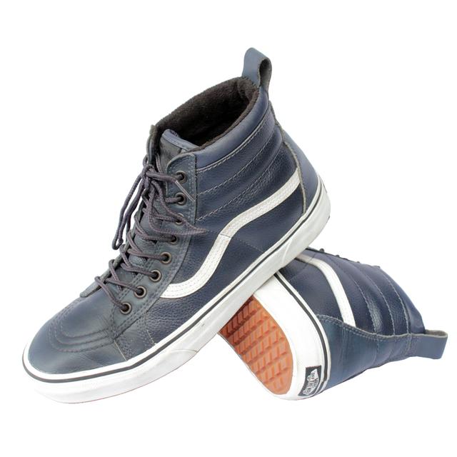 Vans ผ้าใบหุ้มข้อมือสอง หนังพียู สีกรม สภาพเหมือนใหม่ ส่งฟรี! 8