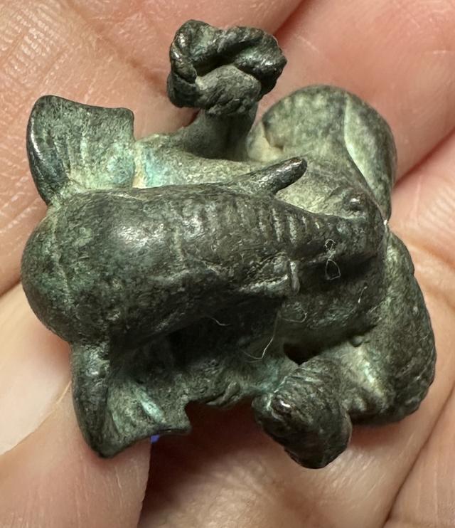 รูปหล่อโบราณพระพิฆเนศ เนื้อสัมฤทธิ์ 5