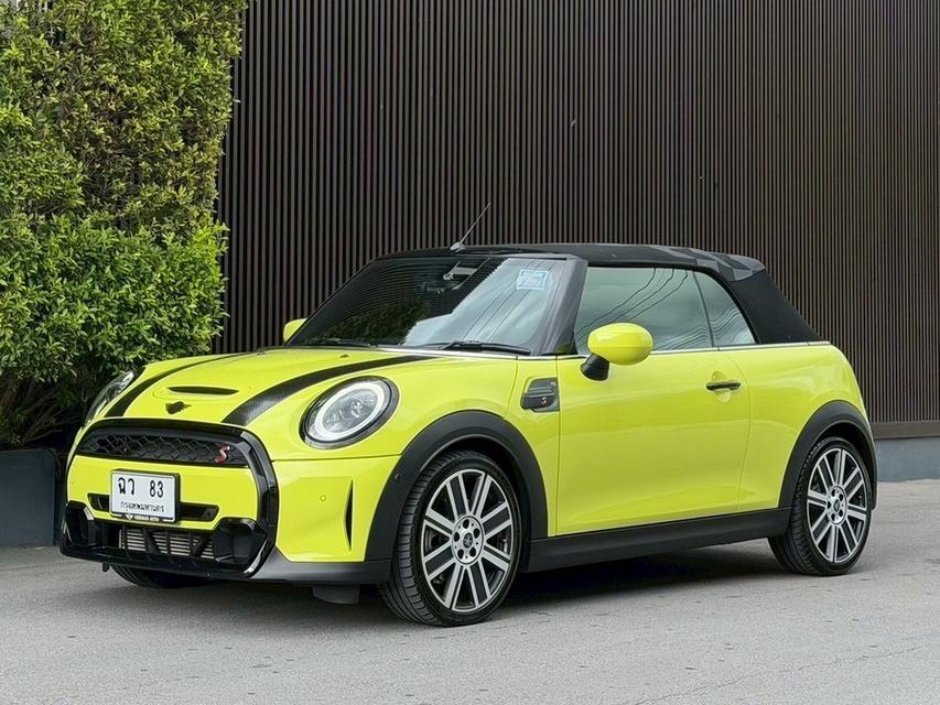 Mini Cooper S Convertible Sidewalk Edition ปี 2022 สี Zesty Yellow สวยสุดในรุ่น มือเดียวสภาพป้ายแดง เข้าศูนย์ตลอด