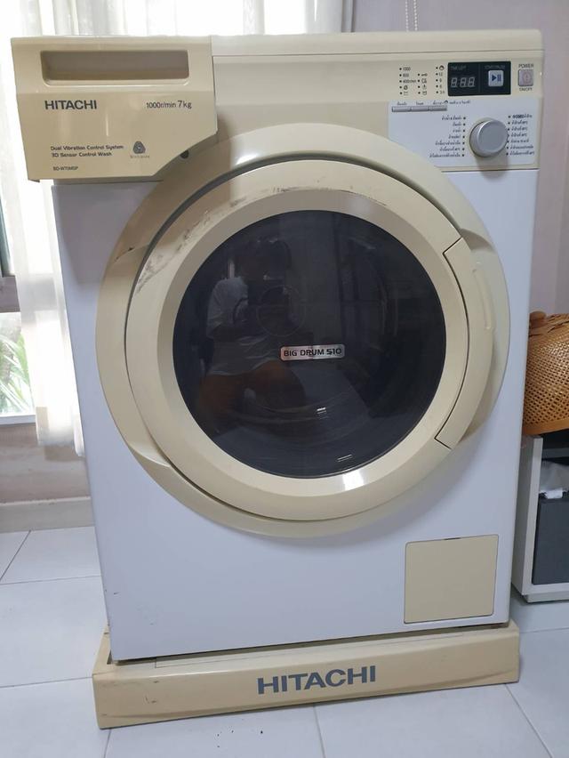 เครื่องซักผ้า Hitachi ฝาหน้าขนาด 7 Kgs. ใช้งานได้ ราคาถูกซื้อมา 14ปี แต่... ใช้งานน้อยมาก อยู่ในซ.ลาดกระบัง54 โทร 0817001176