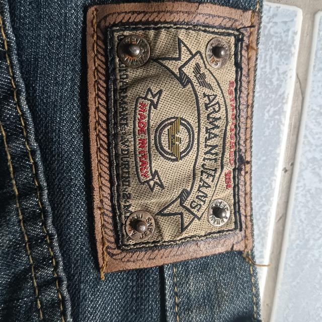 กางเกงยีนส์แบรนด์ARMANI JEANSปี1981 ผ้าฝ้าย 100% ประเทศต้นกำเนิด: อิตาลี ผลิตในอิตาลี
