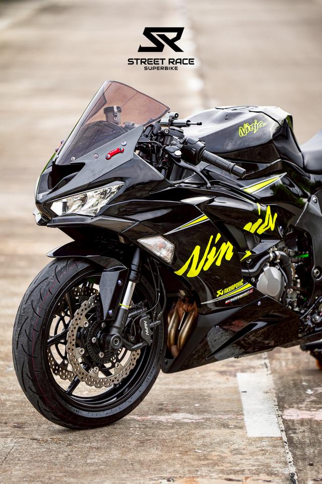 2019 Kawasaki zx-6r | ปี 2019 | สีดำเขียวลาย ninja สปอร์ตตัวแรงสายสนามสุดหล่อ!