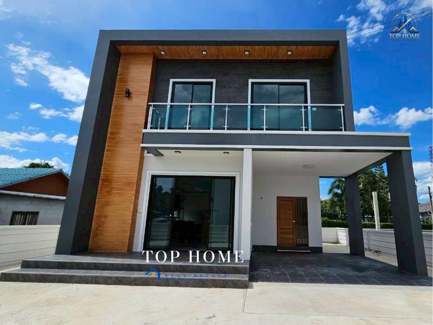 ขายด่วน! บ้านเดี่ยว 2 ชั้น มือหนึ่ง สไตล์ Modern Luxury หลังริมใน บรรยากาศเงียบสงบ เป็นส่วนตัว ทำเลดี หลังโลตัสชุมแพ จ.ขอนแก่น ✨ 1