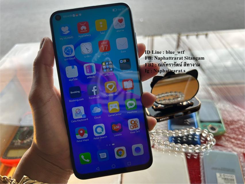 Huawei Nova4 จอ6.4นิ้ว Rom128 Ram8 สภาพสวยตามรูป ใช้งานปกติ ได้ทุกซิม มีเคสให้ 2