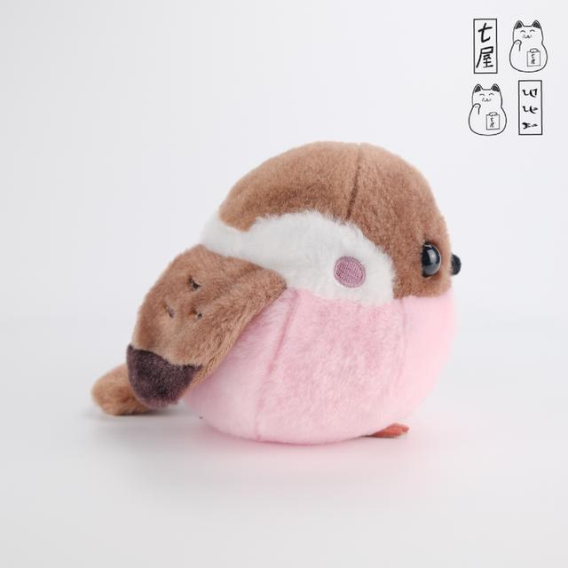 ตุ๊กตา นกอ้วน นกกระจอก 🐦 Fukufuku Sparrow Bird・Sakura Chunsuke・AMUSE・Plush ~ Standard 15 cm 🌸 รูปที่ 6