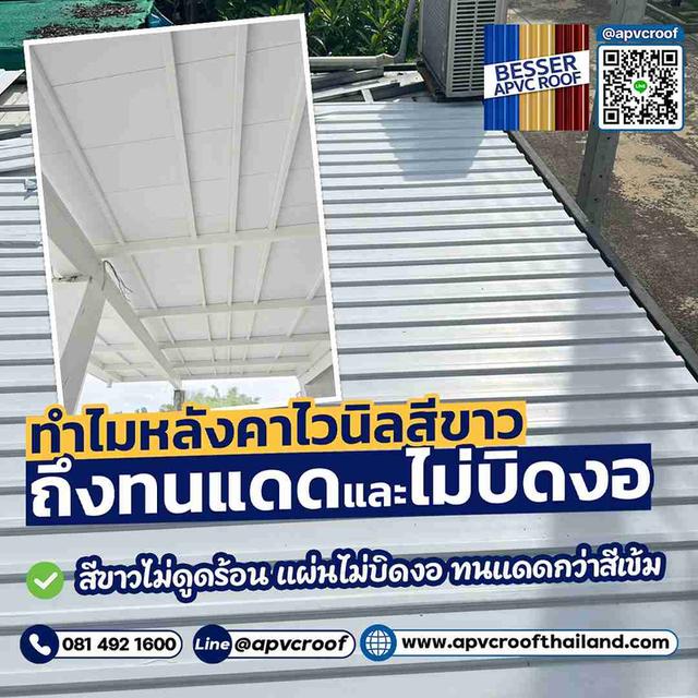 เคลียร์ชัด! ทำไมต้องเลือกหลังคาไวนิล APVC สีขาว?