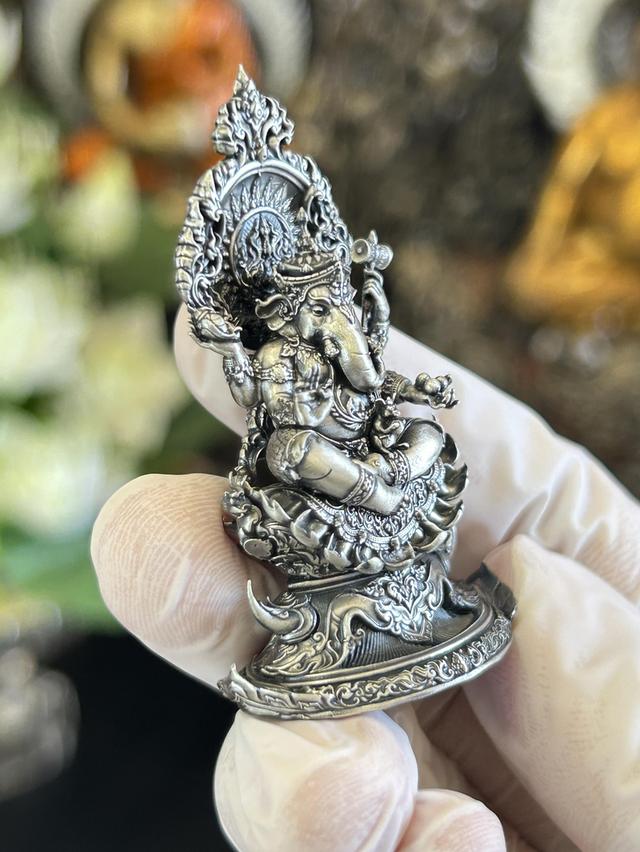 ✨ The Eternal Successor Ganesha Suk Samrit Nirun Masterpiece – Solid Sterling Silver with Satin Finish for Infinite Prosperity & Obstacle Removal รูปที่ 2