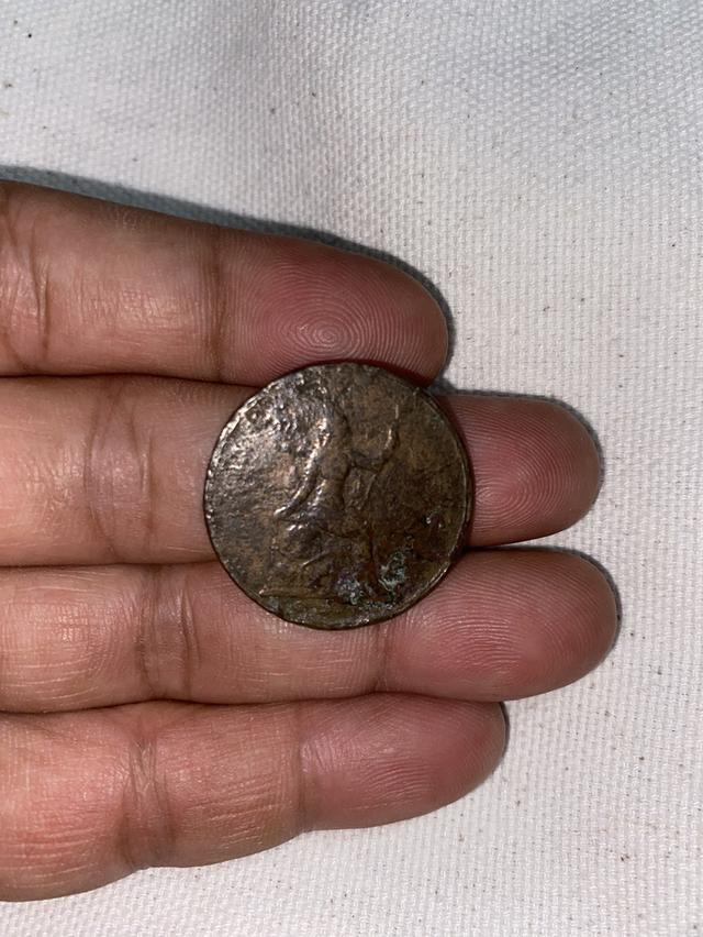 เหรียญสมัยร.5 หนึ่งเสี้ยวร.ศ.118 เหรียญทองแดงสมัยโบราณ 3