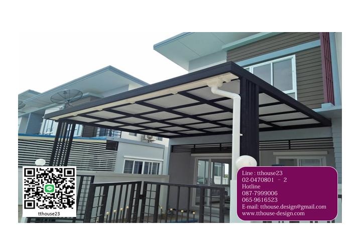 รับเหมา ต่อเติม โครงหลังคา กันสาด ห้องครัว เทพื้น ปูกระเบื้อง Line dddesign23