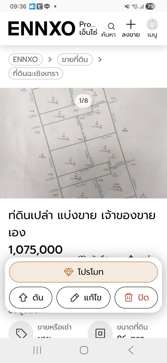 ที่ดินเปล่า เจ้าของขายเอง บางปะกง ฉะเชิงเทรา 2