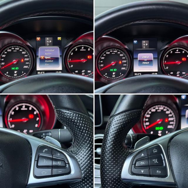 รหัสรถ AVA5115 💢 Benz C250 Coupe AMG Dynamic รุ่น Top หลังคาแก้ว ปี 2018 W205 17