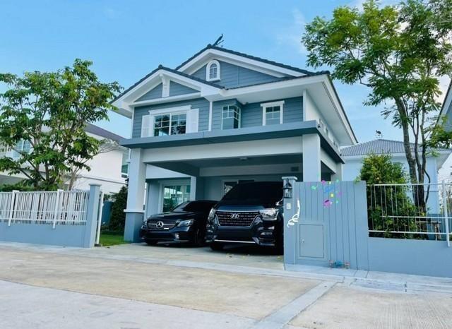 PB5345 ให้เช่าบ้านเดี่ยว เนื้อที่ 56 ตรว.โครงการ วิลลาจจิโอ ศรีนครินทร์-บางนา เฟอร์นิเจอร์ครบเครื่องใช้ไฟฟ้าครบ ทำเลใกล้ Mega Bangna 1