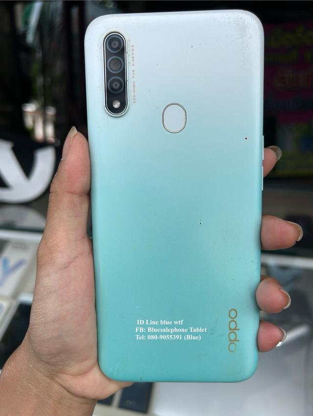 Oppo A31 จอ6.5นิ้ว 4G 2ซิม Rom128 Ram4 กล้องTriple3เลนส์ โหลดแอพได้ ใช้งานปกติ ได้ทุกซิม สภาพสวย