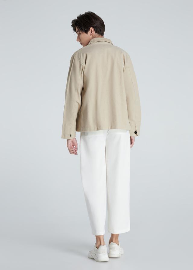 กางเกง ทรงลุงสีครีมและสีขาว รูปที่ 7