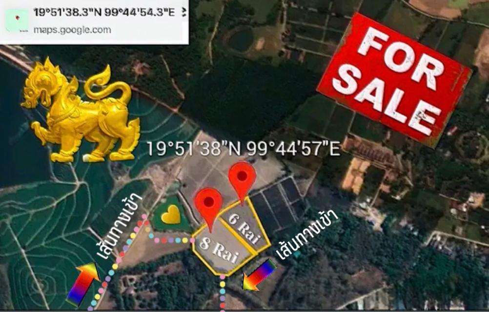 ที่ดินพรีเมี่ยม 14 ไร่ เชียงราย (สิงห์ปาร์ค) น้ำไม่ท่วม 1